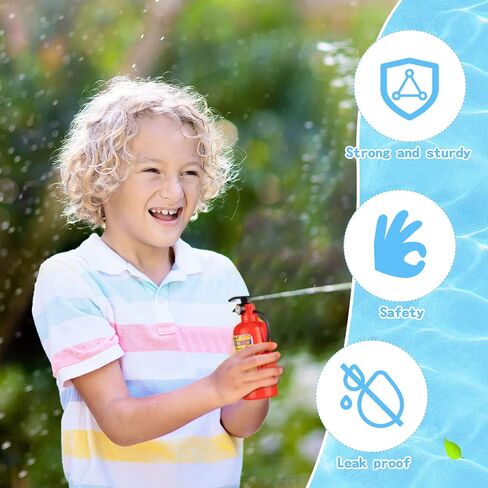 50 Pcs 4 Inch Fire Extinguisher Squirt Toys Realistic Firefighter Toys Fun Fireman Squirters for Party Favors Summer Gift Swimming Pool Beach Outdoor Cosplay Props Boys Girls in Saudi Arabia