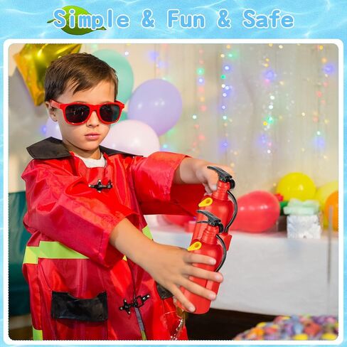 50 Pcs 4 Inch Fire Extinguisher Squirt Toys Realistic Firefighter Toys Fun Fireman Squirters for Party Favors Summer Gift Swimming Pool Beach Outdoor Cosplay Props Boys Girls in Saudi Arabia