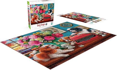 Buffalo Games - The Writer's Dogs - 750 Piece Jigsaw Puzzle for Adults Challenging Puzzle Perfect for Game Nights - 750 Piece Finished Size is 24.00 x 18.00 in Saudi Arabia