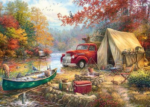 لغز CherryPazzi Share The Outdoors - أحجية الصور المقطوعة الفاخرة المكونة من 1000 قطعة للبالغين والمراهقين بألوان زاهية، هدية فريدة من نوعها للفن الحديث، ألغاز تحدي 1000 قطعة 27.6 بوصة × 19.7 بوصة in Saudi Arabia