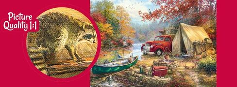 لغز CherryPazzi Share The Outdoors - أحجية الصور المقطوعة الفاخرة المكونة من 1000 قطعة للبالغين والمراهقين بألوان زاهية، هدية فريدة من نوعها للفن الحديث، ألغاز تحدي 1000 قطعة 27.6 بوصة × 19.7 بوصة in Saudi Arabia