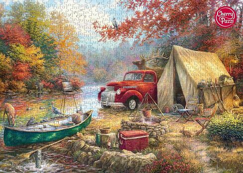 لغز CherryPazzi Share The Outdoors - أحجية الصور المقطوعة الفاخرة المكونة من 1000 قطعة للبالغين والمراهقين بألوان زاهية، هدية فريدة من نوعها للفن الحديث، ألغاز تحدي 1000 قطعة 27.6 بوصة × 19.7 بوصة in Saudi Arabia