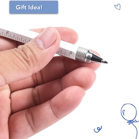 Multitool Construction Pen Gifts and Stocking Stuffers for Men - Engineering Gadget Tools for Electrician, Architect, and Construction Worker - Multi-Use with Pencil and Level Ruler in Saudi Arabia