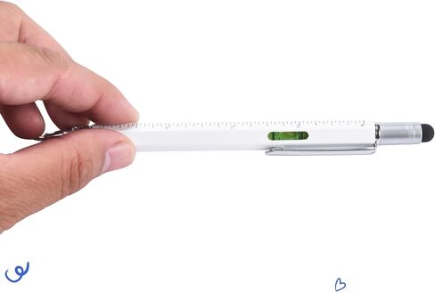 Multitool Construction Pen Gifts and Stocking Stuffers for Men - Engineering Gadget Tools for Electrician, Architect, and Construction Worker - Multi-Use with Pencil and Level Ruler in Saudi Arabia