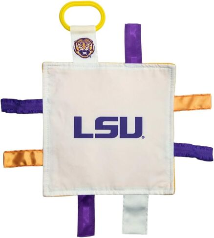 بطانية مخملية مجعدة لتعلم الحواس من جامعة ولاية لويزيانا - ألعاب بطاقات للأطفال - ألعاب عربة أطفال - هدية تسجيل MVP لفريق برايد الرياضي مع مشبك عربة الأطفال (لعبة 8 × 8 بطاقات)... in Kuwait