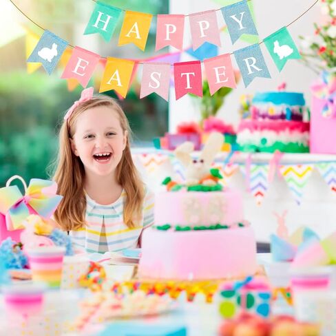 شعر عيد الفصح السعيد، راية بيضة دجاج عيد الفصح، راية أرنب عيد الفصح السعيد، راية عيد الفصح، إكليل لتزيين عيد الفصح، مستلزمات الحفلات التي تحمل عنوان الربيع، يوم عيد الفصح السعيد لمدفأة الوشاح (قطعتان) in Kuwait