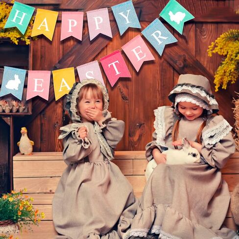 شعر عيد الفصح السعيد، راية بيضة دجاج عيد الفصح، راية أرنب عيد الفصح السعيد، راية عيد الفصح، إكليل لتزيين عيد الفصح، مستلزمات الحفلات التي تحمل عنوان الربيع، يوم عيد الفصح السعيد لمدفأة الوشاح (قطعتان) in Kuwait