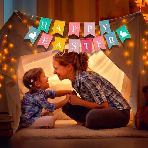 شعر عيد الفصح السعيد، راية بيضة دجاج عيد الفصح، راية أرنب عيد الفصح السعيد، راية عيد الفصح، إكليل لتزيين عيد الفصح، مستلزمات الحفلات التي تحمل عنوان الربيع، يوم عيد الفصح السعيد لمدفأة الوشاح (قطعتان) in Kuwait