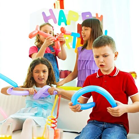 FUTUREPLUSX 100PCS 260 Balloons, Multicolor Animal Balloons Long Skinny Twisting Magic Latex Balloons for Balloon Arch Animal Shape Modeling Carnivals Wedding Birthday Party Decorations in Saudi Arabia