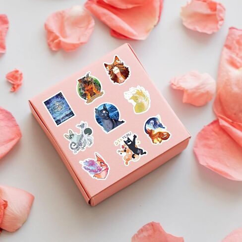 62 قطعة من ملصقات المحاربين والقطط فروي كتاب جرافيتي مقاوم للماء من الفينيل ملصقات لاصقة للأطفال والمراهقين لحفلات أعياد الميلاد ومستلزمات الديكور لزجاجات المياه وحقيبة الكمبيوتر المحمول والسيارة والدراجة النارية in Kuwait