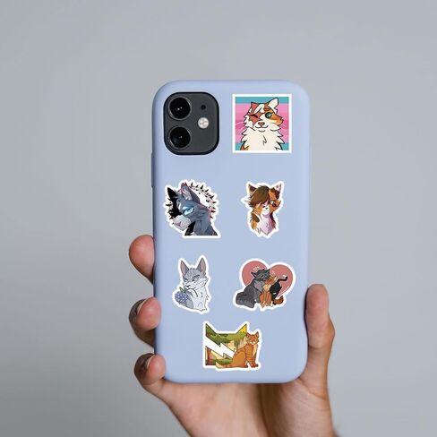 62 قطعة من ملصقات المحاربين والقطط فروي كتاب جرافيتي مقاوم للماء من الفينيل ملصقات لاصقة للأطفال والمراهقين لحفلات أعياد الميلاد ومستلزمات الديكور لزجاجات المياه وحقيبة الكمبيوتر المحمول والسيارة والدراجة النارية in Kuwait