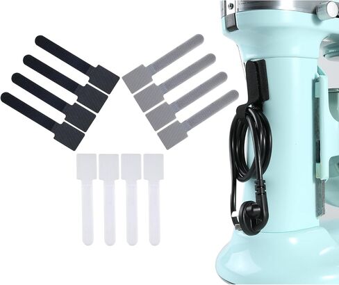 Stick On Cord Holder and Keeper - Cord Organizer for Kitchen Appliances - 14PCS Upgraded Cord Wrapper and Bundler for Countertop Storage - Perfect Kitchen Gadgets and Appliance Accessories in Kuwait