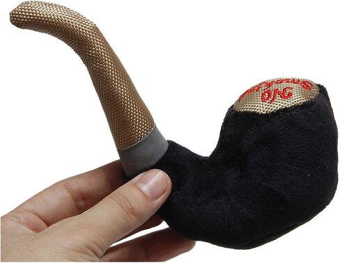 Dog Toys Squeaky Plush Toy Dog Chew Toy Dog Molar Teeth Cleaning Interactive Soft Dog Stuffed Toy Tobacco Pipe Pattern Durable Dog Chew Toys Cute Soft Pet Toy for Small Medium Size Dogs in Saudi Arabia