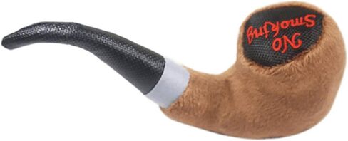 Dog Toys Squeaky Plush Toy Dog Chew Toy Dog Molar Teeth Cleaning Interactive Soft Dog Stuffed Toy Tobacco Pipe Pattern Durable Dog Chew Toys Cute Soft Pet Toy for Small Medium Size Dogs in Saudi Arabia