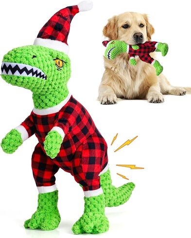 ألعاب الكلب لعيد الميلاد من Askshy/ألعاب الجراء/ألعاب الكلاب للكلاب الكبيرة/ألعاب التسنين للكلاب/ألعاب الكلاب التي تصدر صوت صرير/هدية ألعاب عيد الميلاد للكلاب in Kuwait