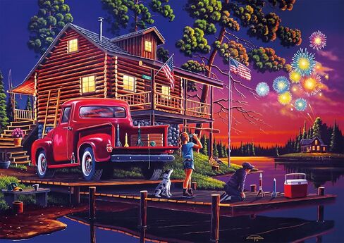 Buffalo Games - Classic Summer Night - 500 Piece Jigsaw Puzzle for Adults Challenging Puzzle Perfect for Game Nights - 500 Piece Finished Size is 21.25 x 15.00 in Saudi Arabia
