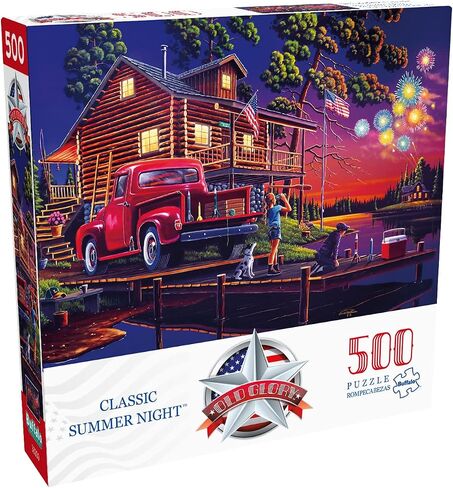 Buffalo Games - Classic Summer Night - 500 Piece Jigsaw Puzzle for Adults Challenging Puzzle Perfect for Game Nights - 500 Piece Finished Size is 21.25 x 15.00 in Saudi Arabia