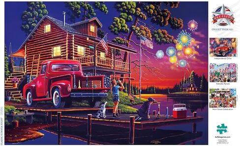Buffalo Games - Classic Summer Night - 500 Piece Jigsaw Puzzle for Adults Challenging Puzzle Perfect for Game Nights - 500 Piece Finished Size is 21.25 x 15.00 in Saudi Arabia