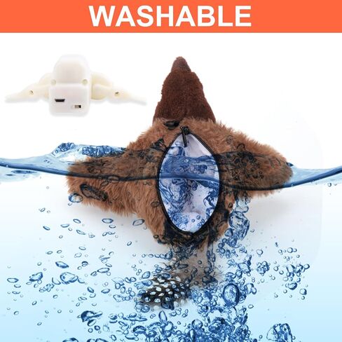 BABORUI Interactive Dog Toys Bird, Flapping Wings Bird Small Dog Toys with Remote Control & Fluffy Plush, Rechargeable Vivid Chirping Squeaky Dog Toys for Small/Medium Dogs Exercise in Saudi Arabia