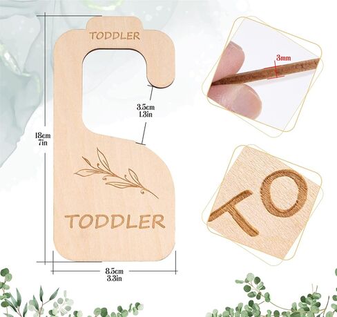 فواصل خزانة الأطفال من أبسوفين، 8 قطع فواصل خشبية مزدوجة لخزانة الأطفال، فواصل خزانة منظم خزانة الأطفال من حديثي الولادة إلى 24 شهرًا للفتيات والأولاد الصغار in Kuwait