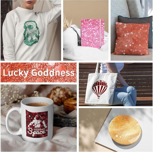 Sublimation Transfer Sheets for Heat Press Machine, Glitter 12x12inch Sublimation Paper for Tumblers Blanks Tshirts,8 Sheets in Kuwait