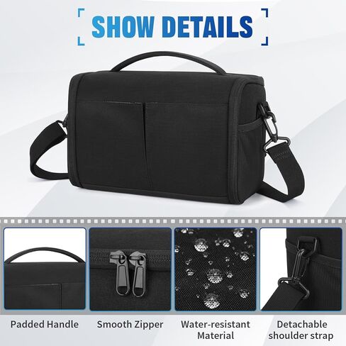 BAIGIO Water Resistant Camera Case bag, Camera Insert Bag, Foldable Camera Inner Case Bag, Professional for DSLR/SLR Mirrorless Camera Bag Compatible with Sony Canon & Nikon in Kuwait