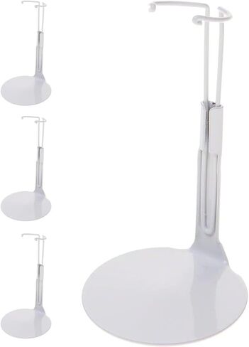 حامل الدمى كايزر 1101 - حامل الدمى الأبيض الصغير للدمى وشخصيات الأكشن من 5 إلى 6 بوصات، 3 عبوات in Kuwait