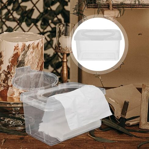 SEWACC 2pcs Baby Wipes Dispenser Wipe Holder for Baby and Adult Refillable Wipe Container Baby Wipes Case for Bathroom Keeps Wipes Fresh in Saudi Arabia