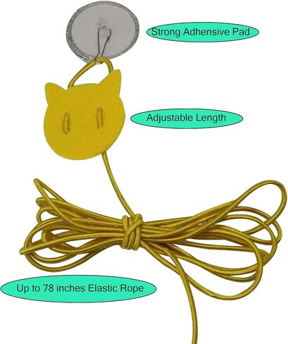 7 Packs Cat Toys Door Hanging cat Toy Cat Retractable Springs Cat Toy for Kitten Door Hanging Mouse Ball Kitty Toys for Exercise Hunting Chase in Kuwait