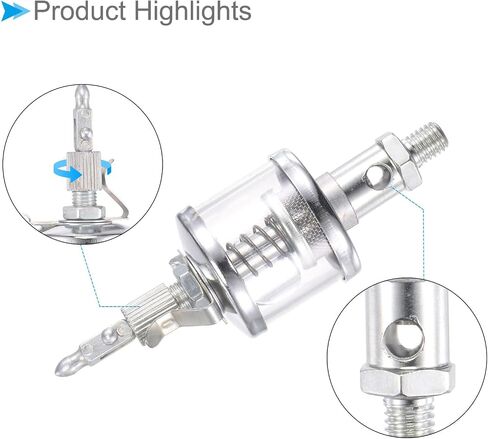 Needle Valve Type Oil Cup, | M8x1 Thread 16ml | Carbon Steel Plating Oil Dispenser Lathe Machine Power Accessories - (Applications: for Industrial Lubrication), 1-Piece in Saudi Arabia