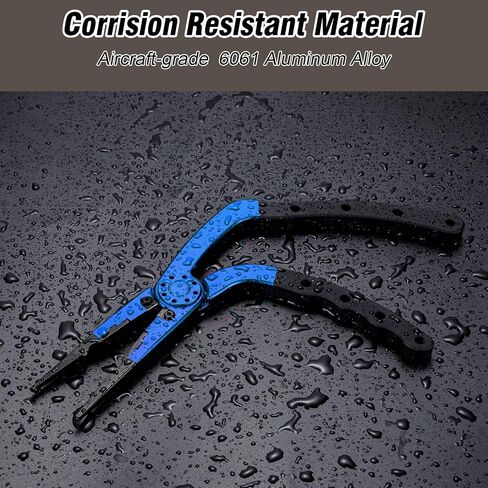 Night Cat Fishing Pliers with Sheath and Lanyard, Long Nose Jaws Braid line Cutters, Saltwater Crimper,Split Ring Openers,Hook Removers, Fishing Tools Gears Rustproof in Saudi Arabia
