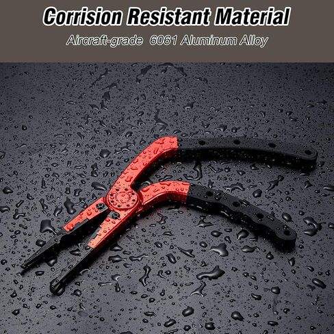 Night Cat Fishing Pliers with Sheath and Lanyard, Long Nose Jaws Braid line Cutters, Saltwater Crimper,Split Ring Openers,Hook Removers, Fishing Tools Gears Rustproof in Saudi Arabia