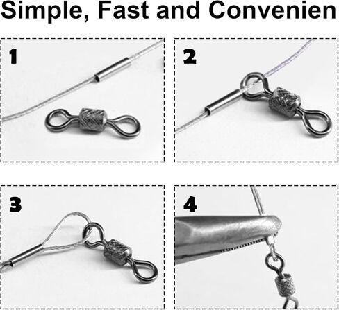 Copper Barrel Crimp Sleeves, Single/Double Barrel Fishing Line Crimping Loop Sleeve, Copper Tube for Fishing Tackle Leader Rigging in Saudi Arabia