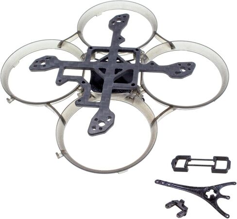 طقم إطارات ACK75 75 مم FPV إطار صغير بدون فرشاة لأجزاء 1S 2S FPV Whoop Drone Quadcopter DIY (رمادي شفاف) in Kuwait