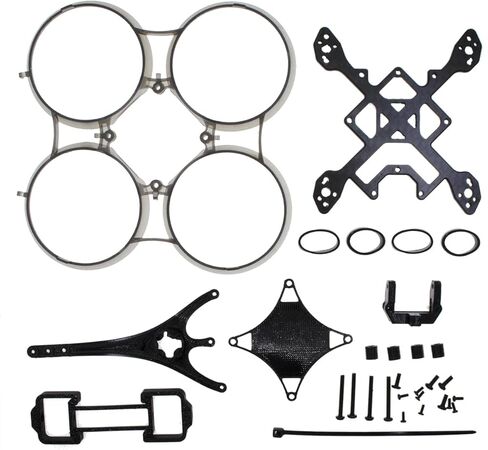 طقم إطارات ACK75 75 مم FPV إطار صغير بدون فرشاة لأجزاء 1S 2S FPV Whoop Drone Quadcopter DIY (رمادي شفاف) in Kuwait