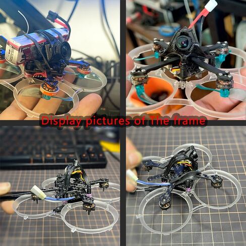 طقم إطارات ACK75 75 مم FPV إطار صغير بدون فرشاة لأجزاء 1S 2S FPV Whoop Drone Quadcopter DIY (رمادي شفاف) in Kuwait
