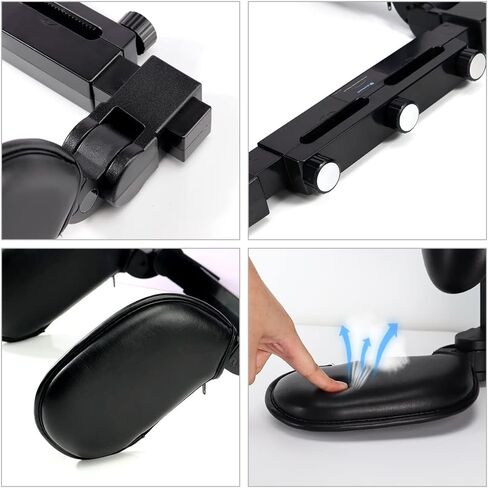 SanLead Car Headrest Pillow Detachable, U Shaped Road Pal Headrest Black Head Neck Support, 180 Degree Adjustable Car Seat Head Neck Support in Saudi Arabia