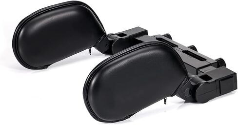 SanLead Car Headrest Pillow Detachable, U Shaped Road Pal Headrest Black Head Neck Support, 180 Degree Adjustable Car Seat Head Neck Support in Saudi Arabia