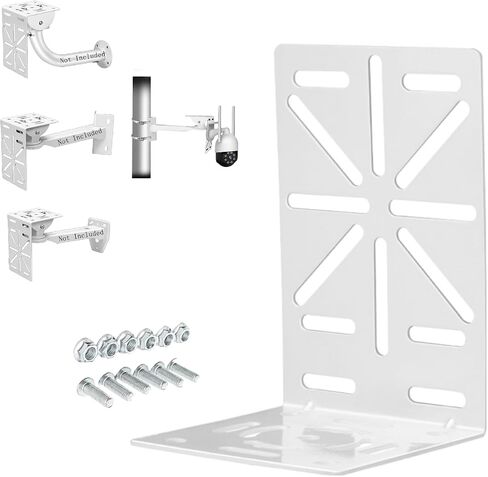 L Security Camera Mount Bracket, Adjustable Universal Camera Wall Mounting Bracket for CCTV Surveillance Cameras/IP Cameras/Dome Camera with J Shape Mount (L-Shapped Mount) in Kuwait