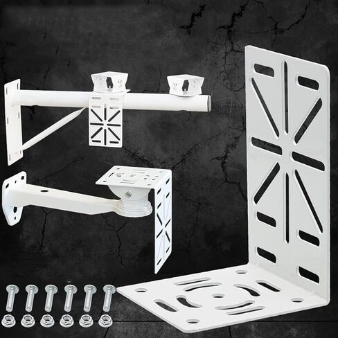 L Security Camera Mount Bracket, Adjustable Universal Camera Wall Mounting Bracket for CCTV Surveillance Cameras/IP Cameras/Dome Camera with J Shape Mount (L-Shapped Mount) in Kuwait