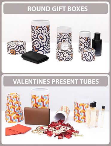 Fozy Buds Floral Round Gift Boxes With Lids, Set of 3 Gift Box, Assorted Sizes Nesting Gift Boxes for Presents Birthday Bridesmaid Wedding Valentines Christmas Part, Paperboard Storage Tubes in Saudi Arabia