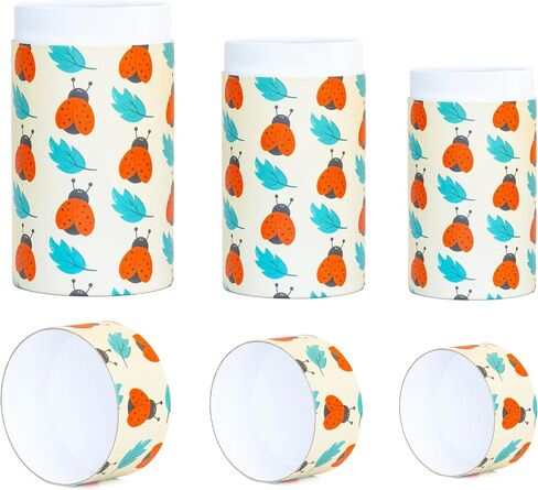 Fozy Buds Floral Round Gift Boxes With Lids, Set of 3 Gift Box, Assorted Sizes Nesting Gift Boxes for Presents Birthday Bridesmaid Wedding Valentines Christmas Part, Paperboard Storage Tubes in Saudi Arabia