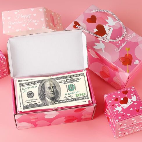 Surprise Gift Box Explosion for Money, Unique Folding Bouncing Red Envelope Gift Box, Creative Pop up Explosion Gift Boxes, Explosion Gift Box for Valentine, Proposal, Birthday, Anniversary in Saudi Arabia