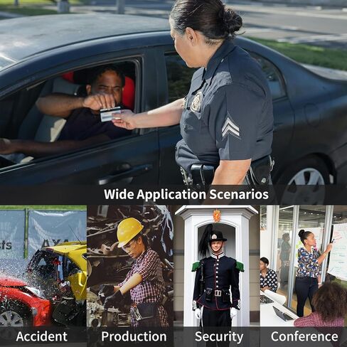 كاميرا الجسم SJCAM A20 4K مسجل فيديو محمول مع EIS 2.33 بوصة تعمل باللمس وكاميرا أمان يمكن ارتداؤها 7-10 ساعات عمر البطارية، لإنفاذ القانون، والحراسة، والمنزل، والخارج، والسفر، والتخييم، وركوب الدراجات in Kuwait