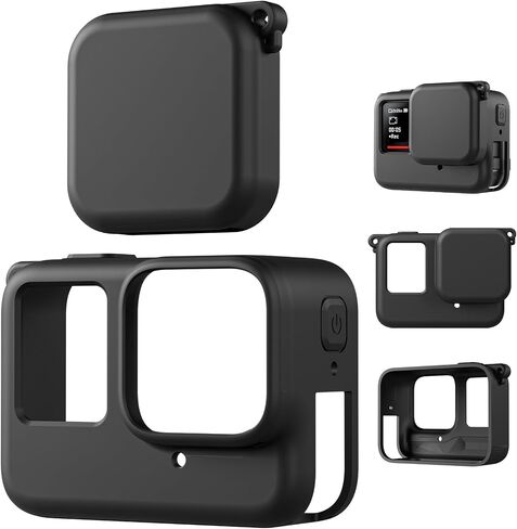 TELESIN Silicone Case Frame Housing Cage Protective Sleeve with Lens Cover Cap for Insta360 Ace Pro Insta 360 Camera Mount Accessories (for Insta360 Ace Pro) in Saudi Arabia