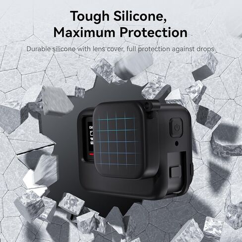 TELESIN Silicone Case Frame Housing Cage Protective Sleeve with Lens Cover Cap for Insta360 Ace Pro Insta 360 Camera Mount Accessories (for Insta360 Ace Pro) in Saudi Arabia