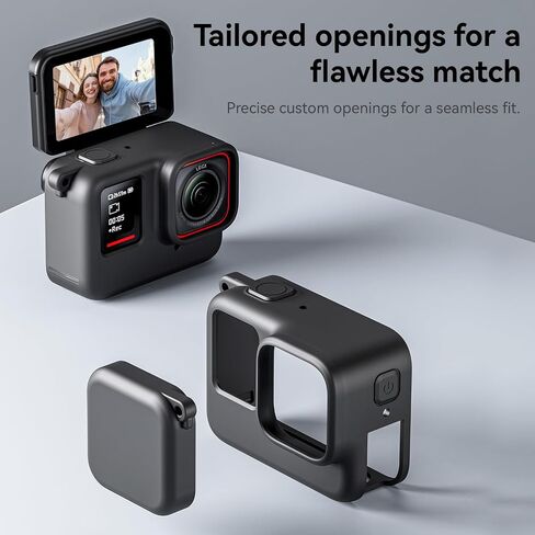 TELESIN Silicone Case Frame Housing Cage Protective Sleeve with Lens Cover Cap for Insta360 Ace Pro Insta 360 Camera Mount Accessories (for Insta360 Ace Pro) in Saudi Arabia