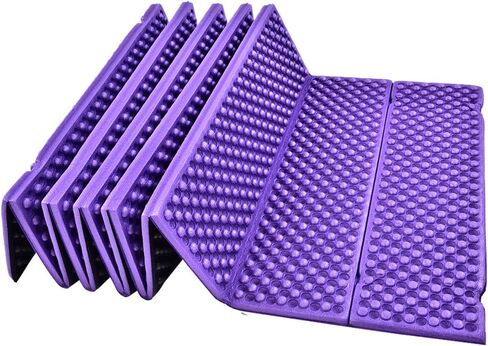 VGEBY1 Outdoor Foam Camping Mat, Outdoor Camping Mat Easy Folding Beach Tent Sleeping Pad Waterproof Mattress for Travelling Camping Hiking(Purple) in Saudi Arabia
