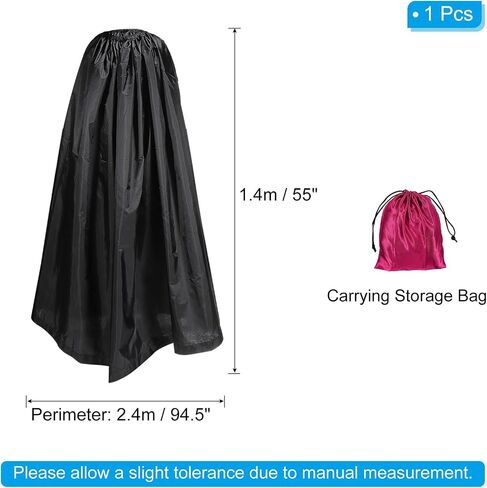 PATIKIL Portable Dressing Room, 1.4M Length Instant Dressing Cover Up Changing Tent Privacy Shelter for Beach Boating Camping Competition, Black in Saudi Arabia