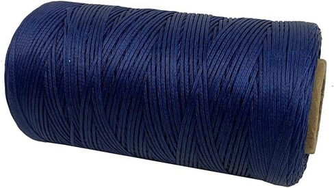 284yrd الأزرق شقة ثوب مشمع 150D 1 مللي متر الجلود الخياطة ثوب مشمع للجلود DIY تجليد الكتب الأحذية إصلاح المشاريع الجلدية الحرفية DIY in Kuwait